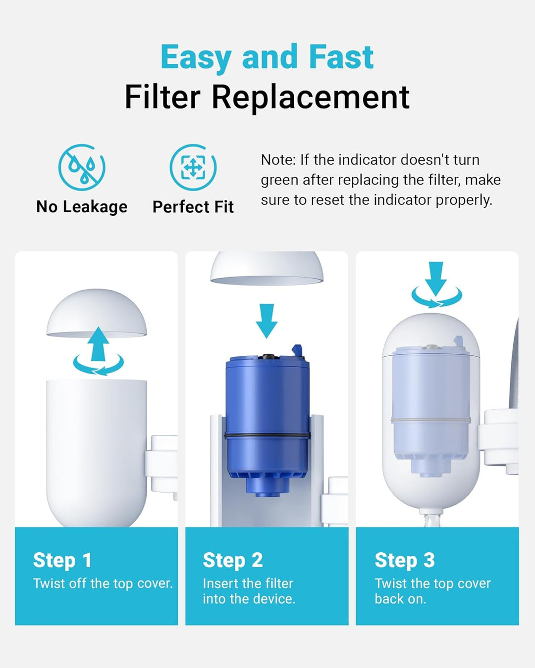 AQUA CREST F088 Replacement for Jura 7525, Krups F088 Coffee Water Filter (Package May Vary), Blau 3