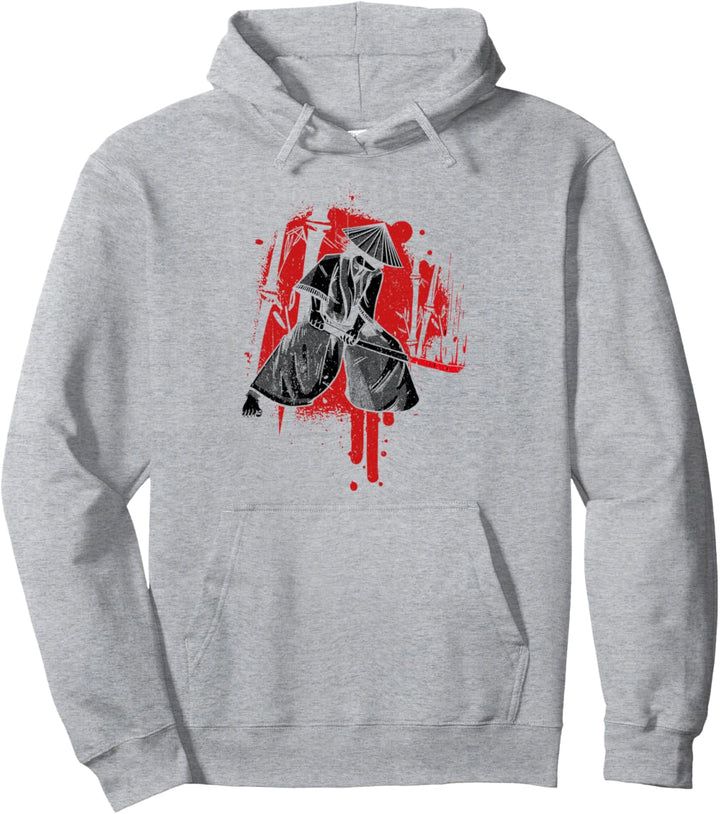 Samurai Ronin japanische rote Sonne Pullover Hoodie