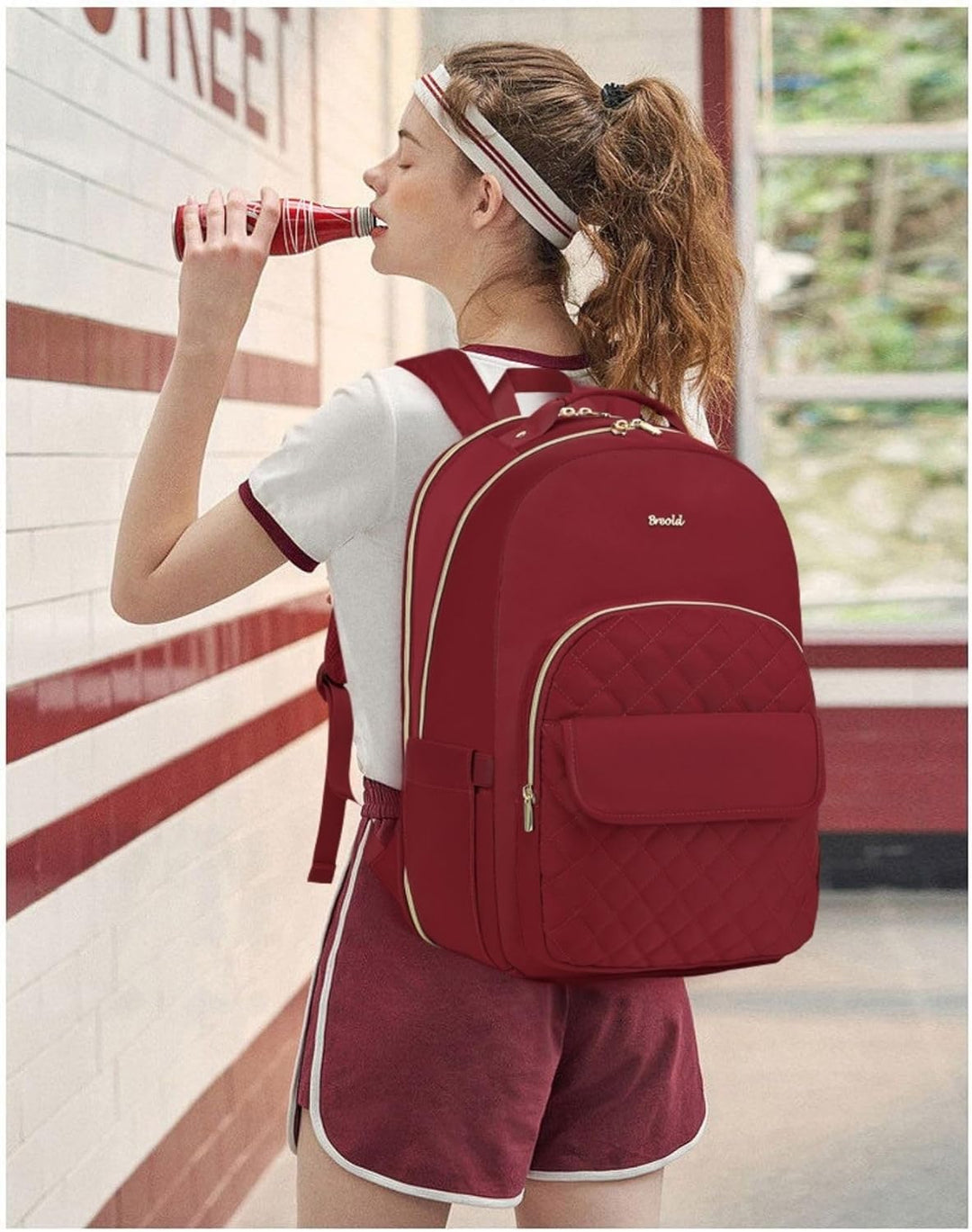 Rucksack Laptop Damen Rucksack Mädchen für Universität Studium Arbeit Büro,Lehrerrucksack Schulrucks