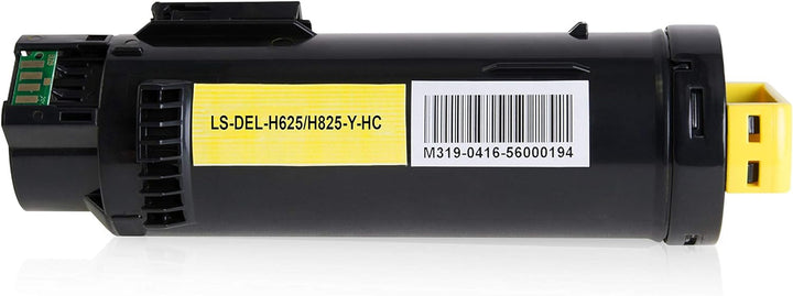 Logic-Seek 4 Toner kompatibel mit Dell H625 H825 CDW H820 Series S2825 CDN - Schwarz 3.000 Seiten, C