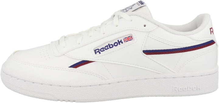 Reebok Herren Club C 85 Vegan Sneaker 36 EU Ftwr White Classic Cobalt Classic Burgundy, 36 EU Ftwr W