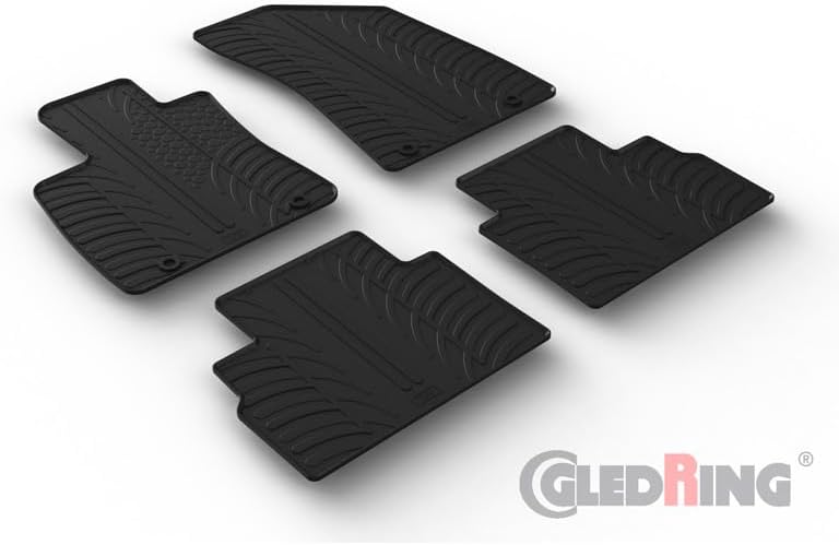 Gledring Satz Gummimatten kompatibel mit MG ZS (EV) 2019- (T Profil 4-teilig)