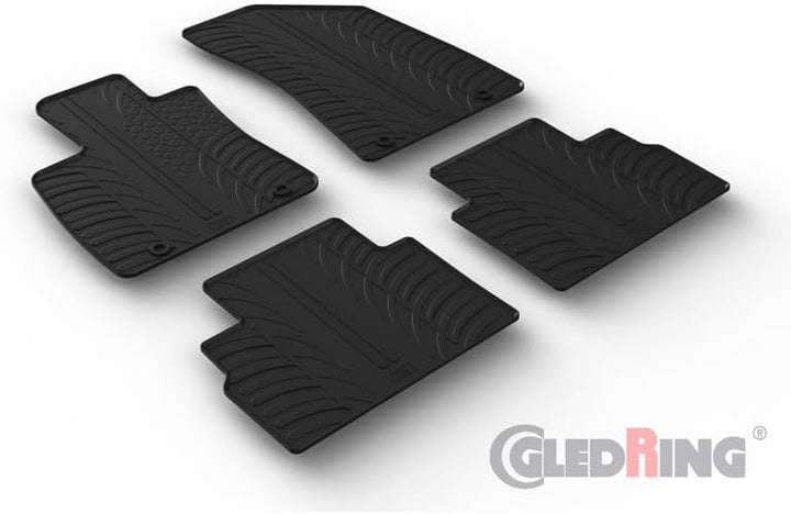 Gledring Satz Gummimatten kompatibel mit MG ZS (EV) 2019- (T Profil 4-teilig)