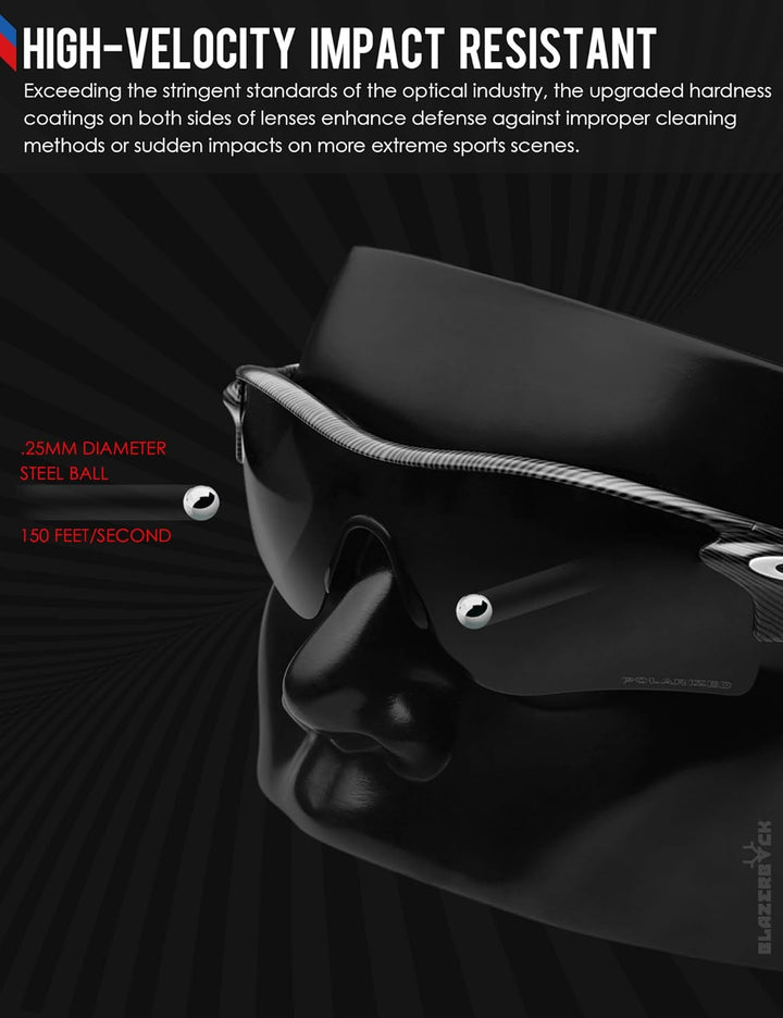 BlazerBuck Anti-salz Polarisierte Ersatzgläser für Oakley Turbine Rotor OO9307 Silberchrom Polarisie