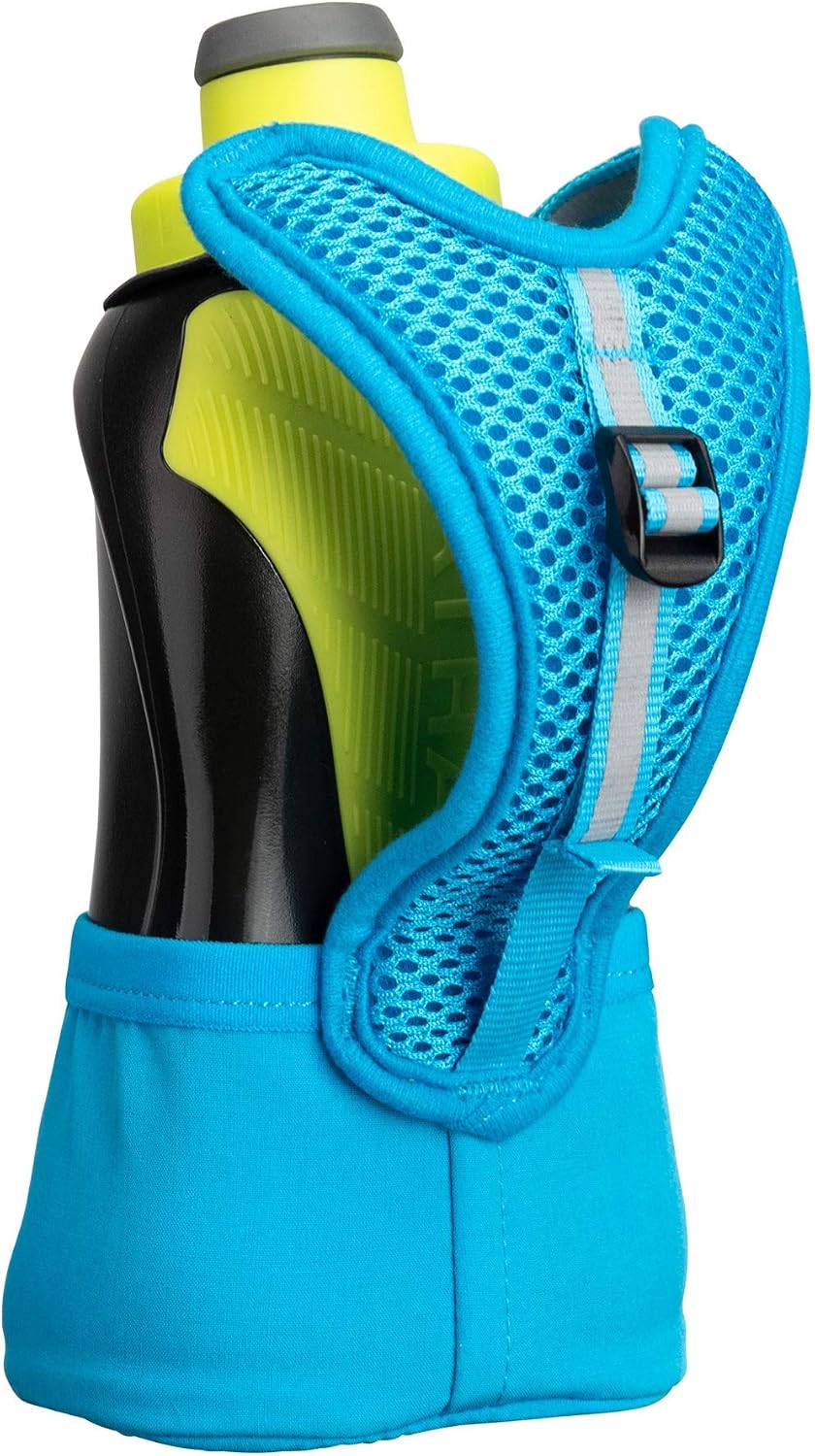 Nathan Running Handheld Quick Squeeze. No-Grip Adjustable Hand Strap. 12oz / 18oz / Insulated. Refle