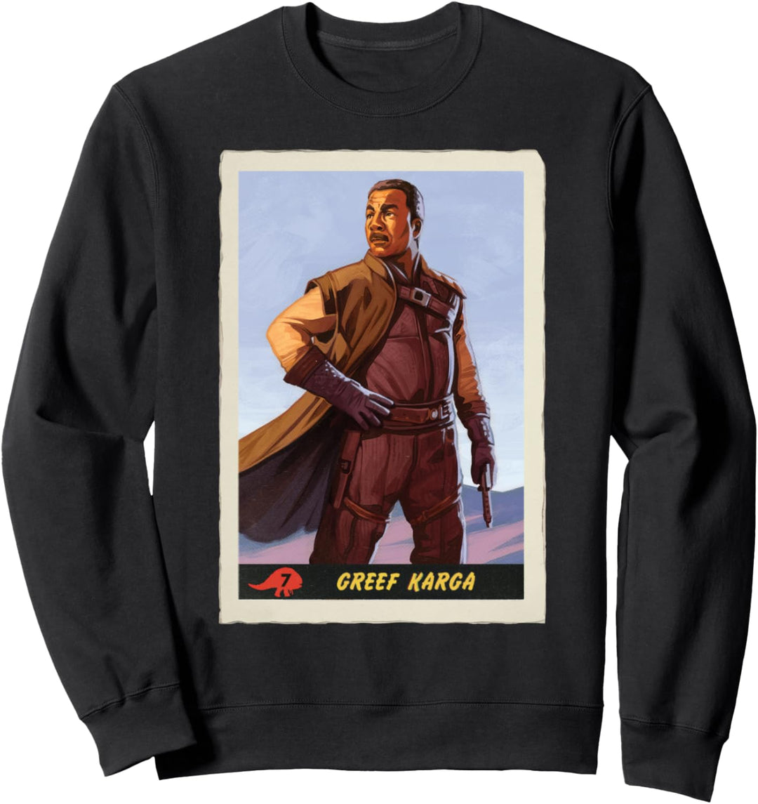 Star Wars The Mandalorian Greef Karga Trading Card Sweatshirt