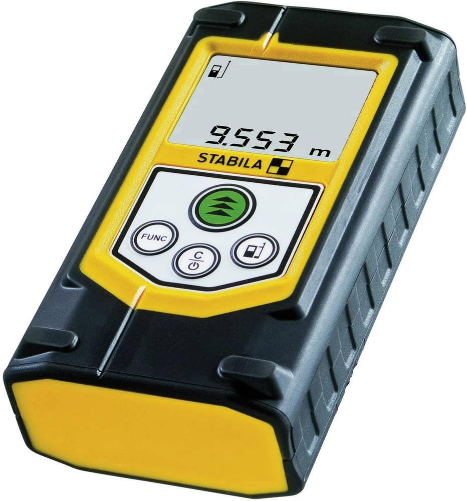STABILA Laser-Entfernungsmesser LD 320, max. Messbereich 60 m, 8 Messfunktionen (u. a. Fläche, Volum