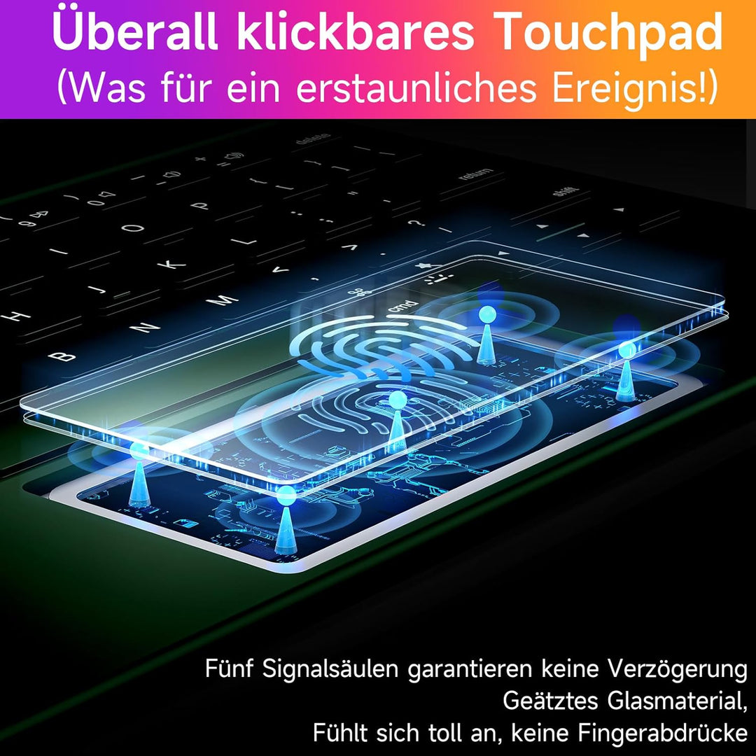 HOU Magic-Keyboard für iPad Air 5 Hülle mit Tastatur（Air 11 Zoll & Air 4）,für iPad Pro 11 Hülle mit