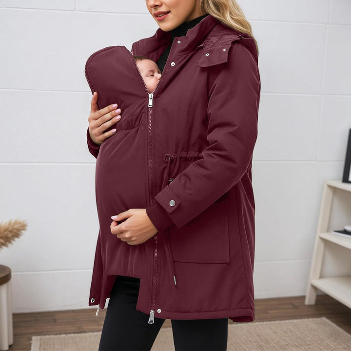 Hanraz Umstandsjacke Winter Schwanger Umstandswinterjacke Umstandsmode Bequemes Jacken Für Schwanger