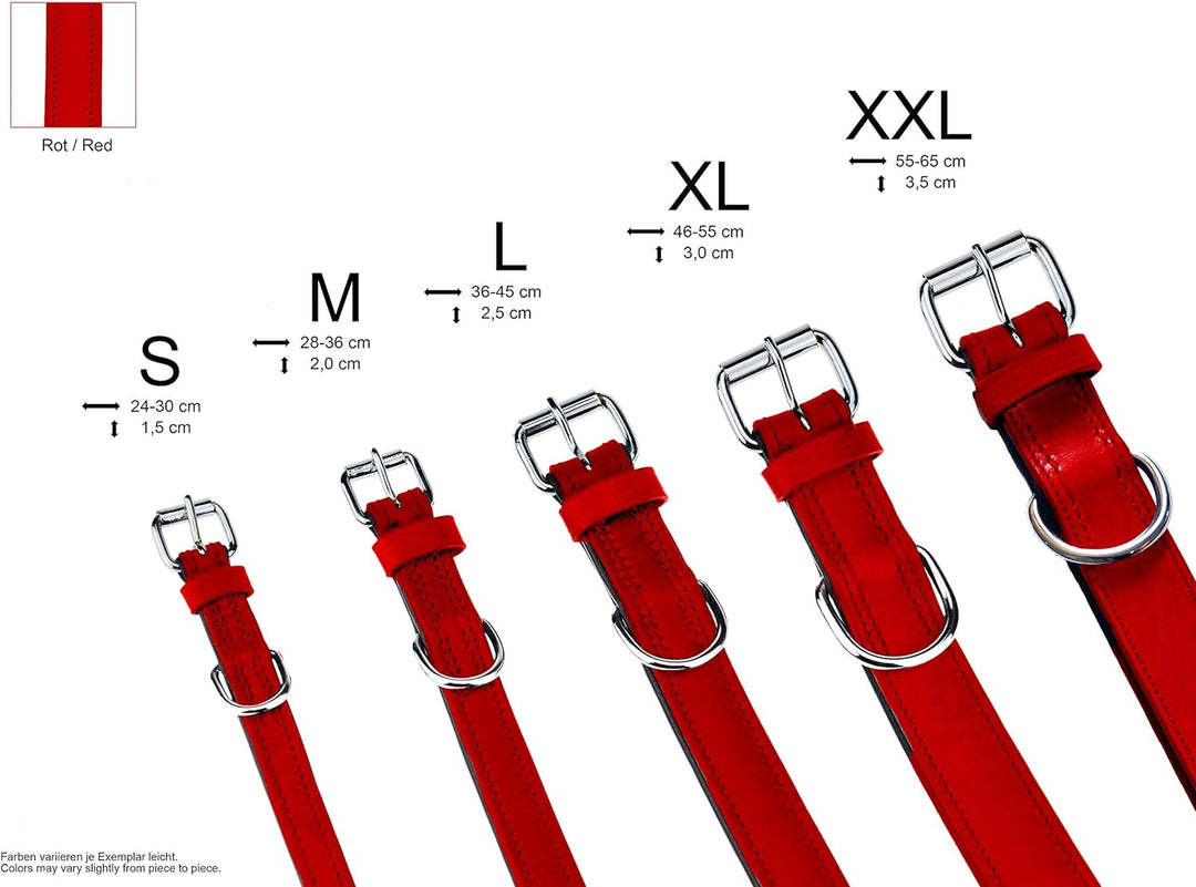 Schnüffelfreunde Halsband für Hunde aus Leder, Hundehalsband für den grossen, mittleren und kleinen
