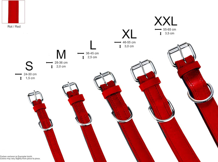 Schnüffelfreunde Halsband für Hunde aus Leder, Hundehalsband für den grossen, mittleren und kleinen