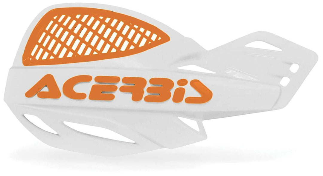Acerbis 2072671088 Vented Uniko Handguards, White/Orange White/ Orange 2016, White/ Orange 2016