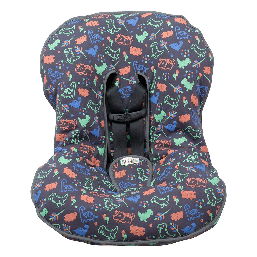 JYOKO KIDS Abdecken Gepolsterte Universal für Babyschale (Happy Dino), HAPPY DINO