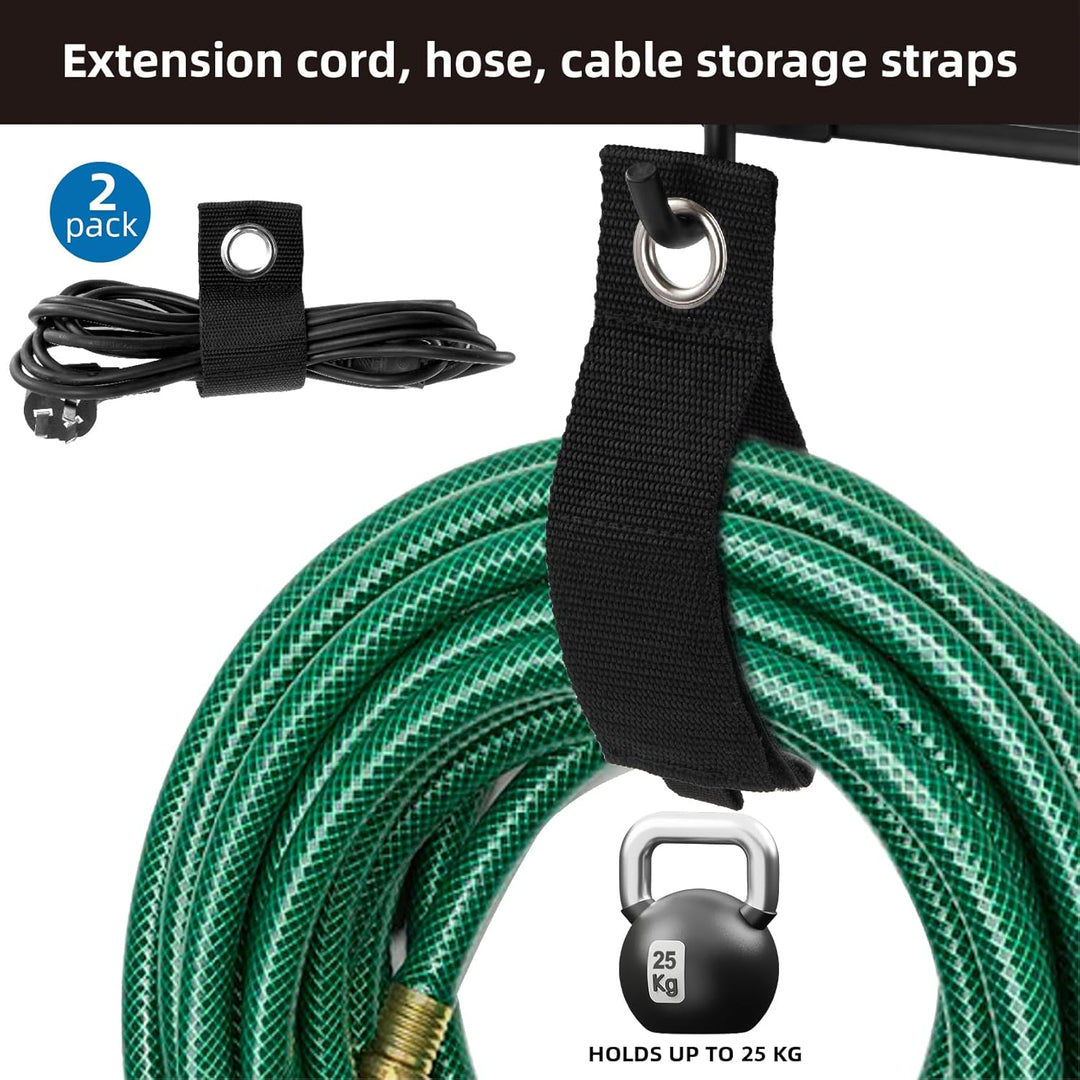 Sinoer Wandhalterung für Werkzeuge 244 cm (96 Zoll) - Garage Organizer mit 18 Haken + 4 S-Haken &amp; 2