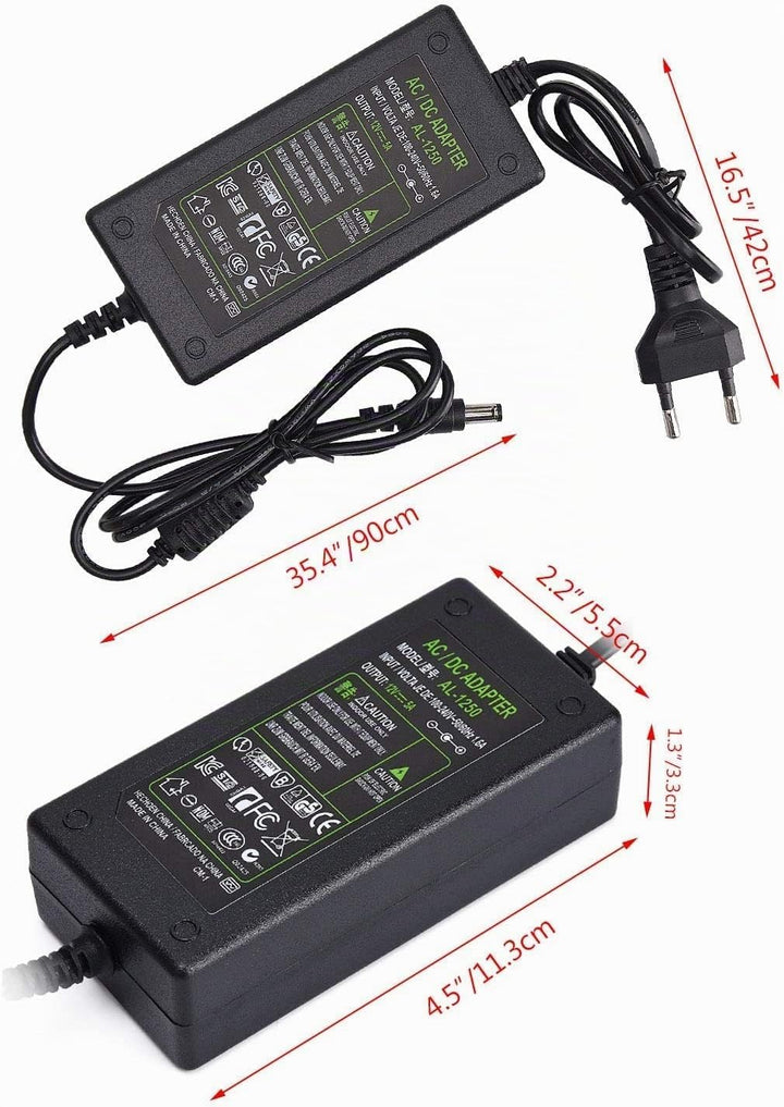 Nobsound 12V 5A Netzteil Adapter, AC 100-240V bis DC 12 Volt 5 Amp 60W Stromversorgung für Verstärke