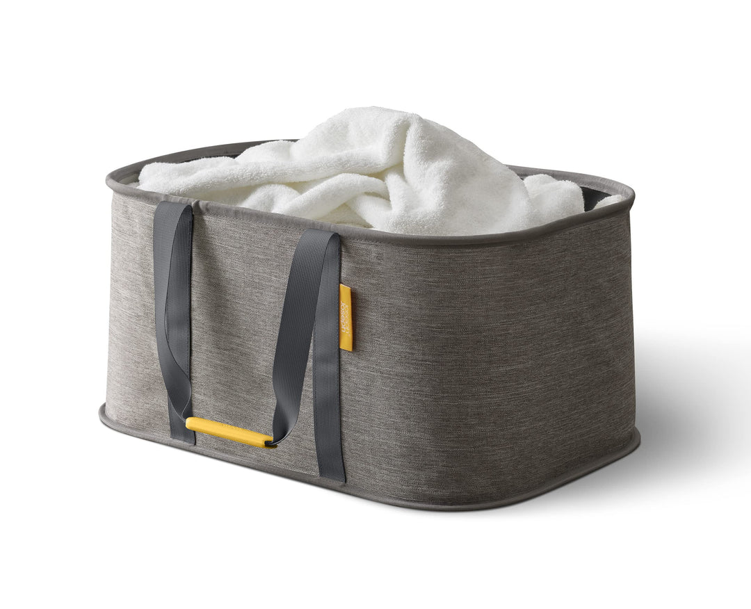 Joseph Joseph Hold-All - zusammenklappbare 35L Wäschekorb Tasche, strapazierfähiges Gewebe, feuchtig