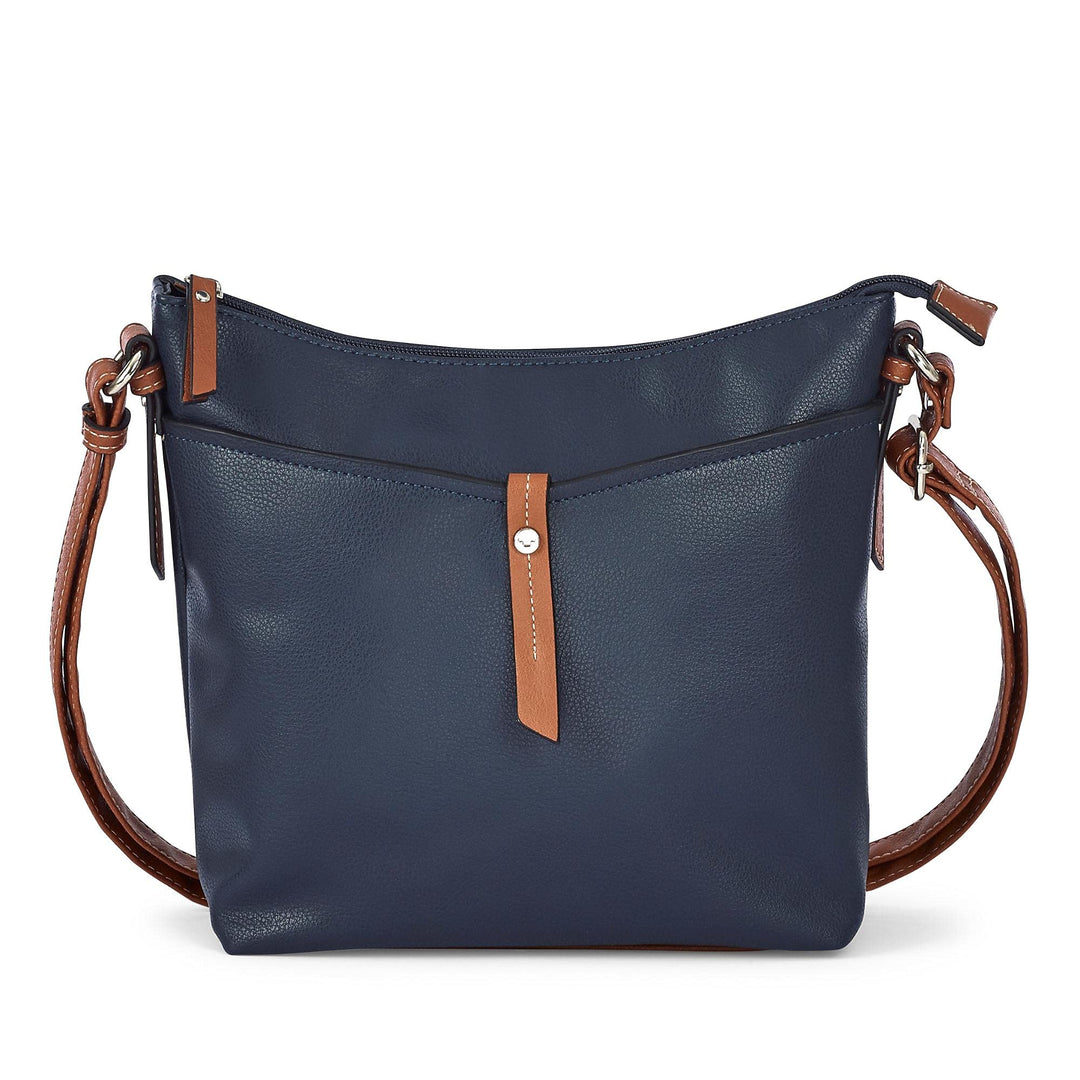 TOM TAILOR bags Novara Damen Umhängetasche Crossbody Bag 28 x 8,5 x 25 Dark Blue, 28 x 8,5 x 25 Dark