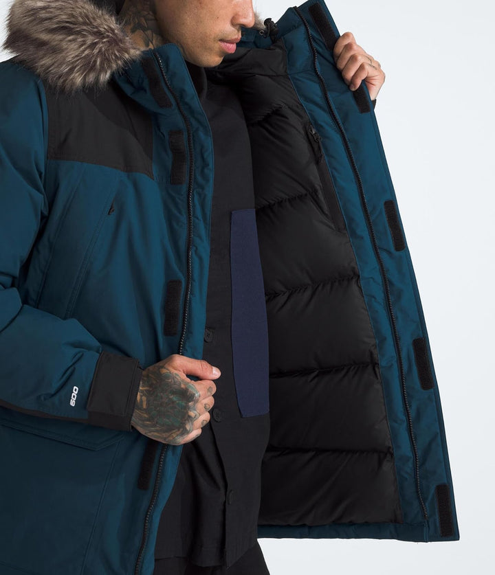 The North Face Herren Mcmurdo Cordovan Jacke XXL Midnight Petrol/Tnf Bla, XXL Midnight Petrol/Tnf Bl