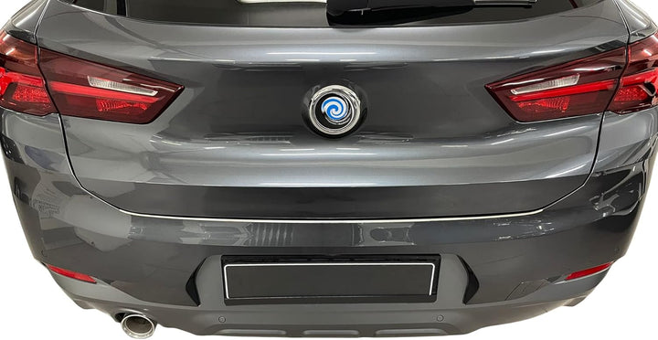 Ladekantenschutz Edelstahl CHROM kompatibel für BMW X2 | Typ F39 | BJ ab 2017> | premium Qualität vo
