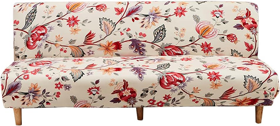 CHNSHOME Sofabezug ohne armlehnen Stretch Armlose sofaüberwurf Sofahusse Ohne Armlehne 3 sitzer Sofa