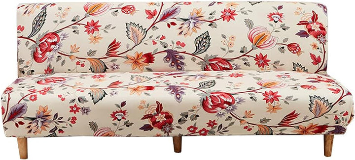 CHNSHOME Sofabezug ohne armlehnen Stretch Armlose sofaüberwurf Sofahusse Ohne Armlehne 3 sitzer Sofa