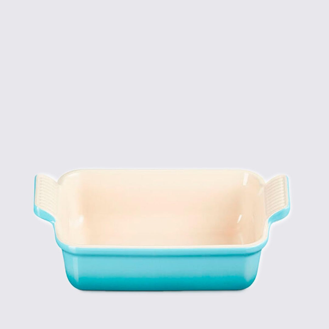 Le Creuset Rechteckige Auflaufform Tradition aus Steinzeug, 19 cm, 1.1 Liter, Karibik, 7110219170000