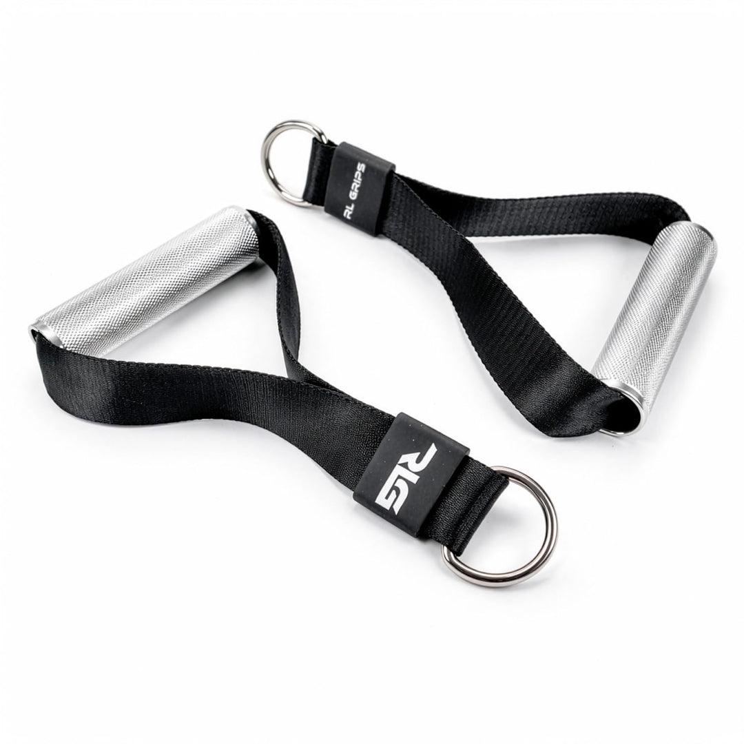 Einseitige Griffe für Riemenscheiben im Fitnessstudio mit Aluminiumgriff – Packung mit einfachen Gri
