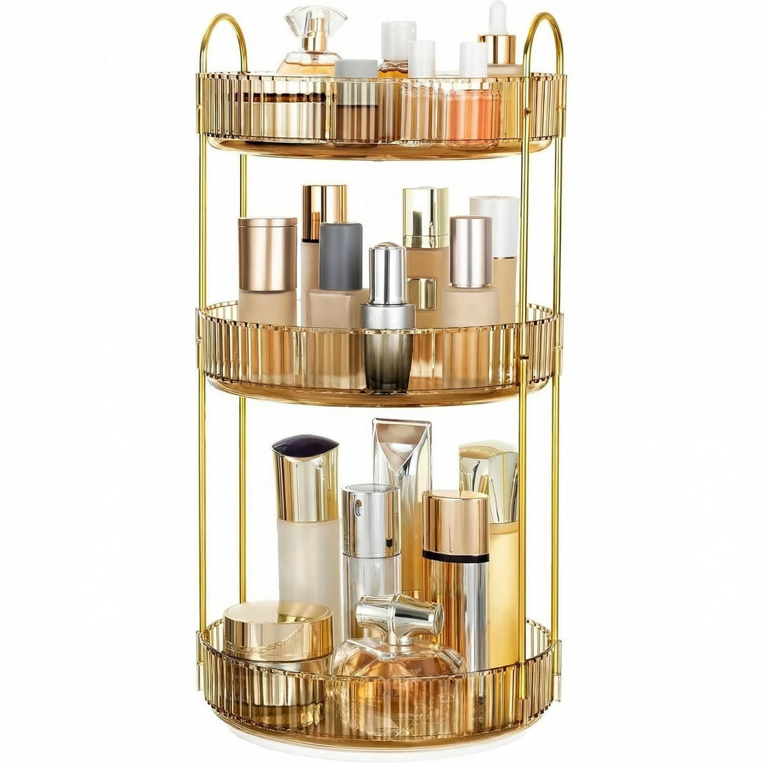 Make Up Organizer Drehbar,Schminktisch Organizer Rund,badezimmer organizer,Parfüm Regal,Beauty Organ