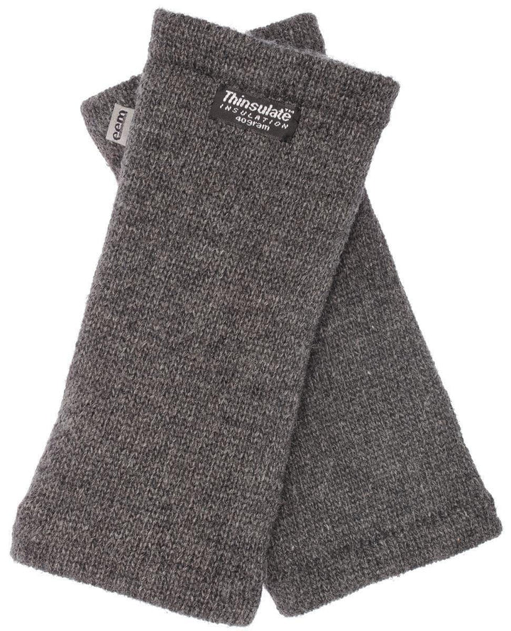 EEM Damen Strickhandschuhe Pulswärmer, weiche Wolle, Thinsulate Thermofutter, praktisches Daumenloch