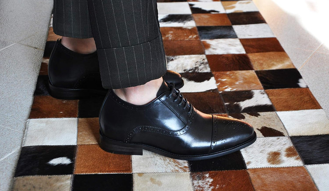 Zerimar Schuhe für Männer Erhöhen Sie 7 cm | Herrenschuhe mit Erhöhungen | Schuhe die ihre Höhe erhö