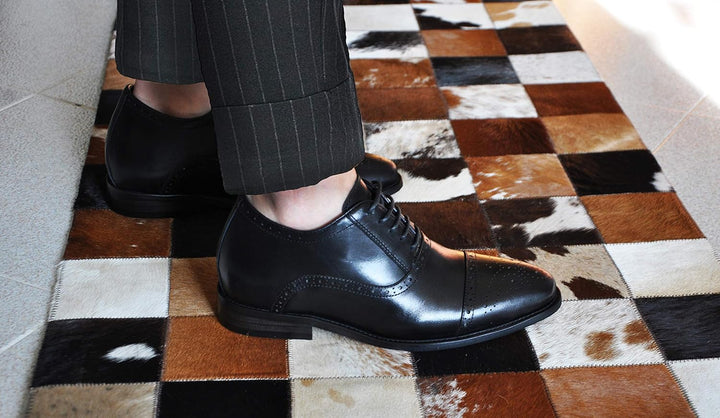 Zerimar Schuhe für Männer Erhöhen Sie 7 cm | Herrenschuhe mit Erhöhungen | Schuhe die ihre Höhe erhö