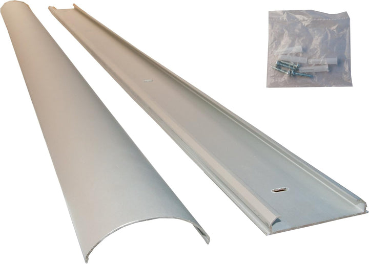 HFTEK - Kabelkanal Alu Abdeckung Aluminium Wand Leitung Cover 100 x 6 x 2,2 cm - HF12A, HF12A