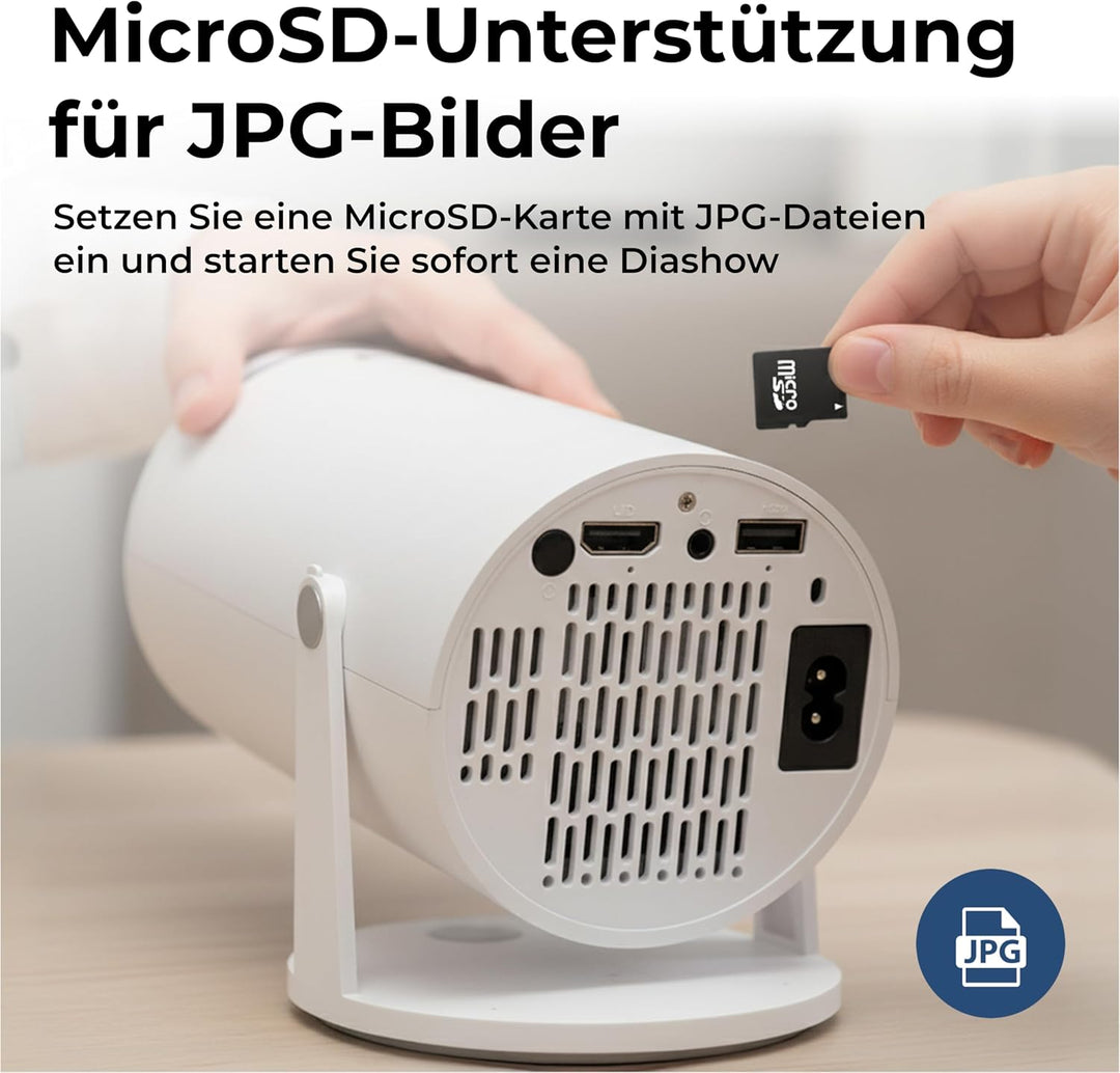 Denver PR-2500 LED-Projektor – 2500 Lumen - Full HD Unterstützung - HDMI/USB/VGA - Lautsprecher - Fe