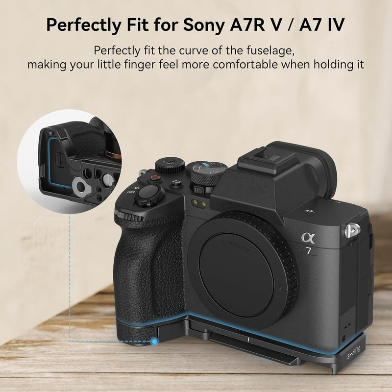 SMALLRIG A7IV A7RV A7SIII Baseplate für Sony Alpha 7 IV Alpha 7R V Kamera, mit Schnellwechselplatte