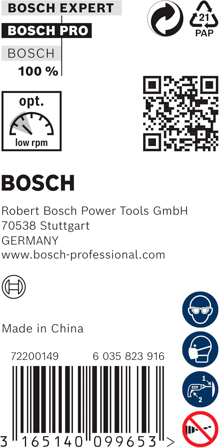 Bosch 1x PRO Wood Holzspiralbohrer (für Weichholz, Hartholz, Ø 16,00 mm, Professional Zubehör Bohrma