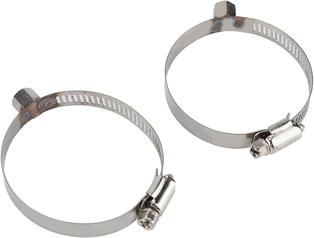 Qiilu Wärmedämmung Abdeckung Motorrad Hitzeschild 1-Stück Motorrad Auspuffrohr Hitzeschild aus rostf