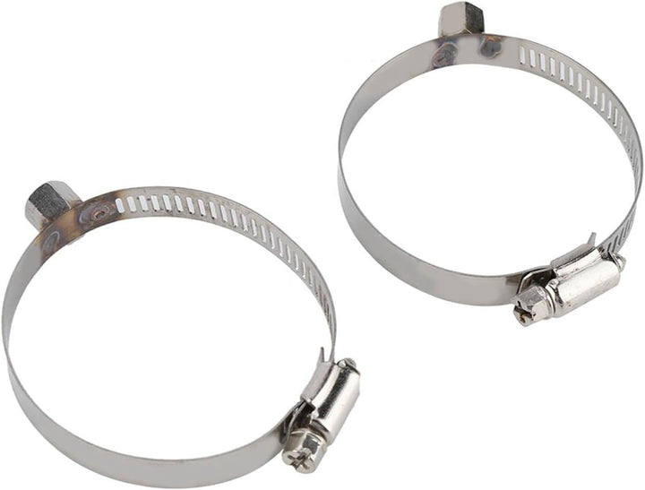 Qiilu Wärmedämmung Abdeckung Motorrad Hitzeschild 1-Stück Motorrad Auspuffrohr Hitzeschild aus rostf