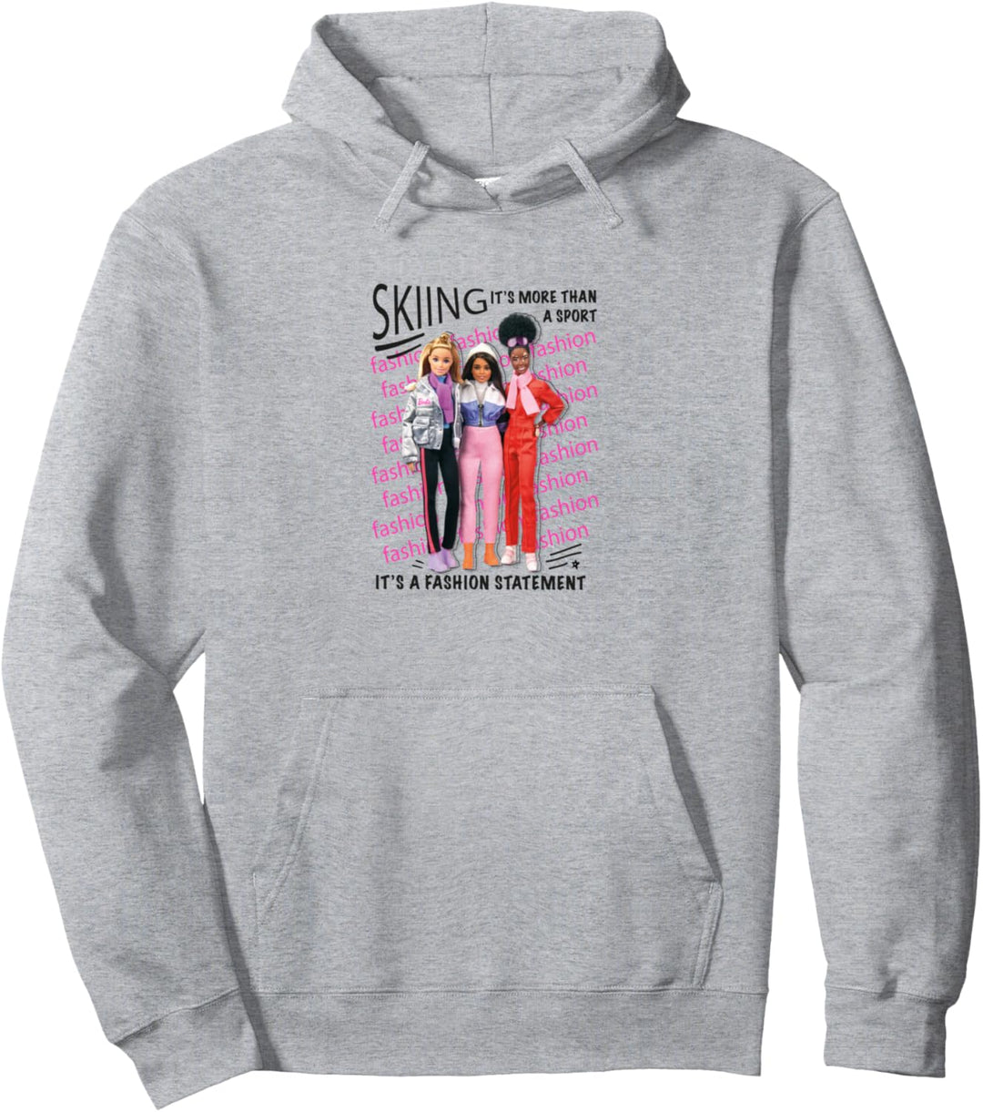 Barbie Skiing: It's a fashion statement Pullover Hoodie