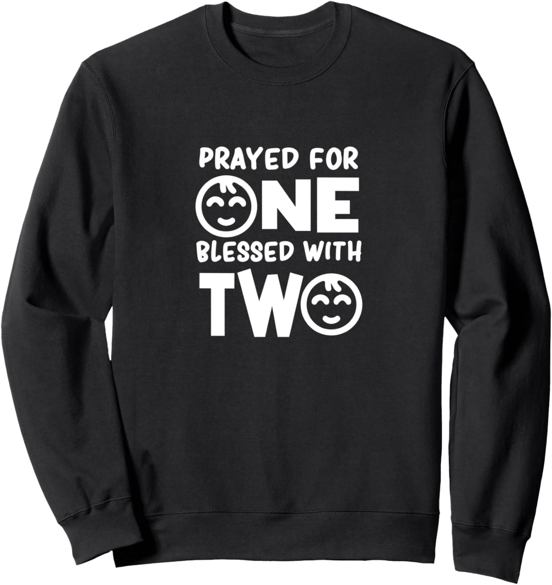 Gesegnet mit zwei schwangeren Zwillingen Neugeborenes Sweatshirt
