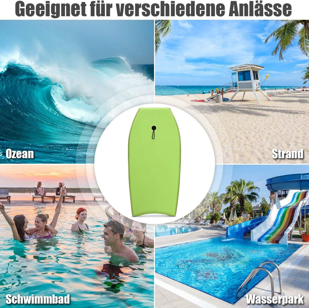 COSTWAY Bodyboard, Schwimmbrett Schwimmboard, Surfbrett Kinder und Erwachsene, Surfboard, Sup-Board