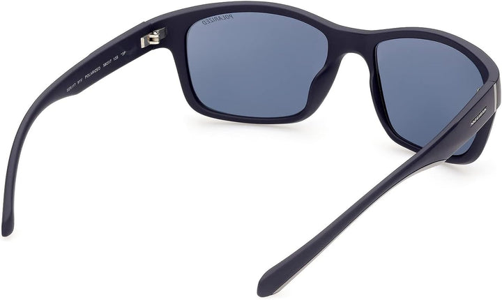 Skechers Herren Se6117 Sonnenbrille, Matte Blue/Blue, 58