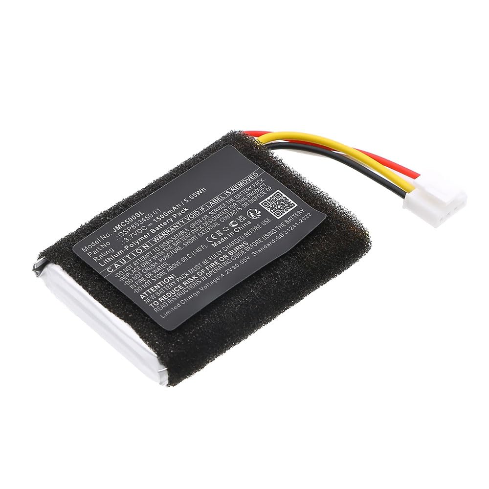 CELLONIC 1x Akku für Lautsprecher Kompatibel mit JBL Clip 5, GSP853450 01 - (1500mAh, 3.7V)