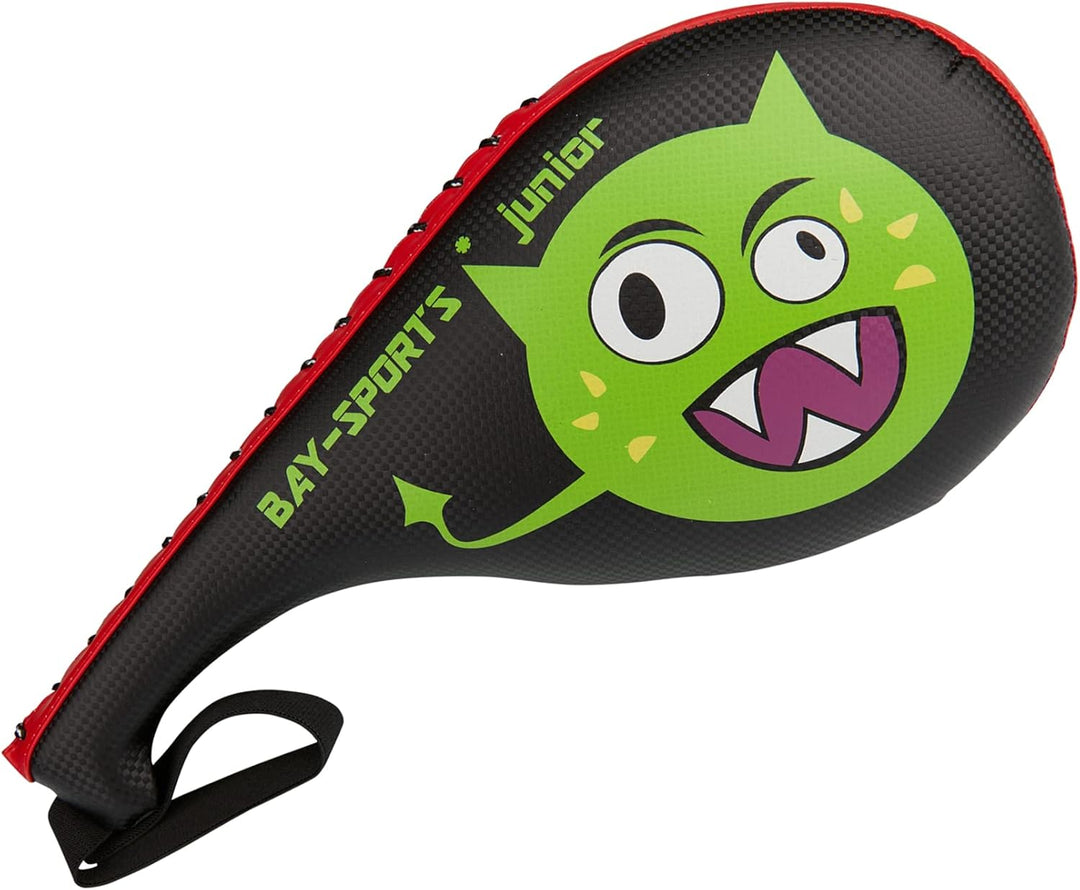 BAY Doppel-Mitt Green Alien Motivation für Kinder, PU-Leder Schlagpolster mit Klatsch-Geräusch, Hand