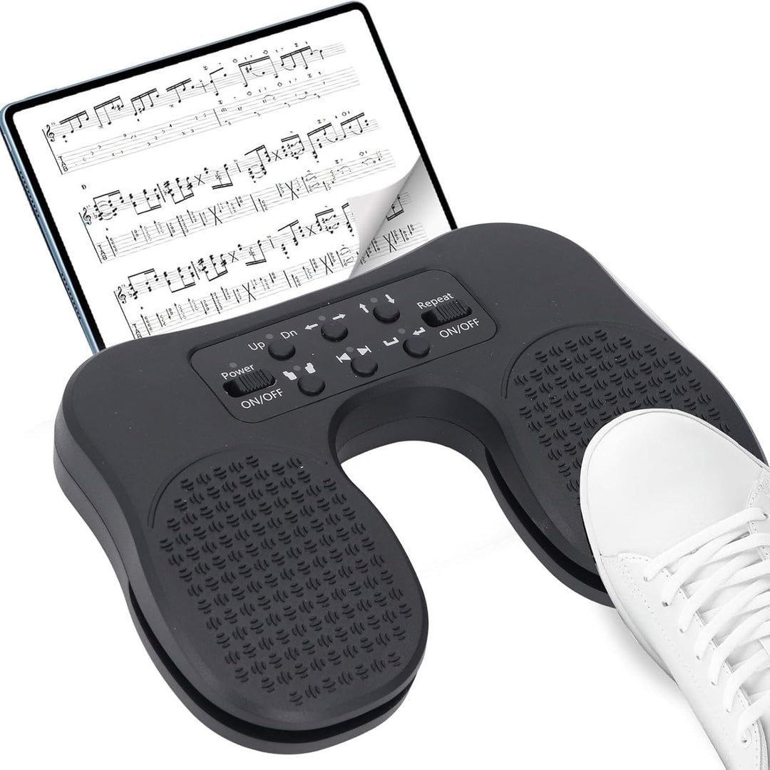 Musik Page Turner Pedal, Silent Wi Fi BT USB C Kabelverbindung, Individuelles Fusspedal für Tablets,
