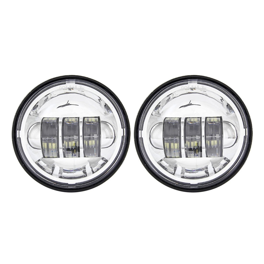 SKUNTUGUANG 4,5-Zoll-LED-Motorrad-Zusatzscheinwerfer, Nebelscheinwerfer, Visierlampe für Motorräder,
