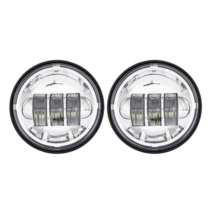 SKUNTUGUANG 4,5-Zoll-LED-Motorrad-Zusatzscheinwerfer, Nebelscheinwerfer, Visierlampe für Motorräder,