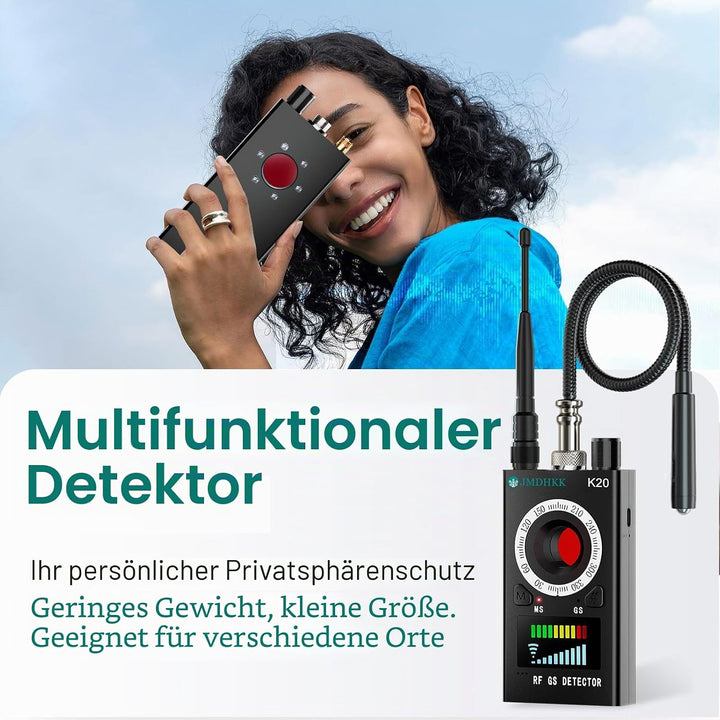 JMDHKK Multifunktionaler Datenschutzschutz: Versteckter Kamera-Detektor, Magnetfinder, Wanzen-Detekt