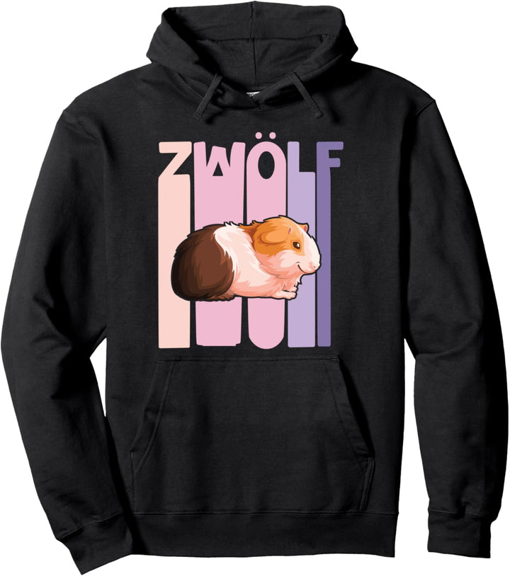 12. Geburtstag Mädchen süsses Meerschweinchen 12 Jahre alt Pullover Hoodie