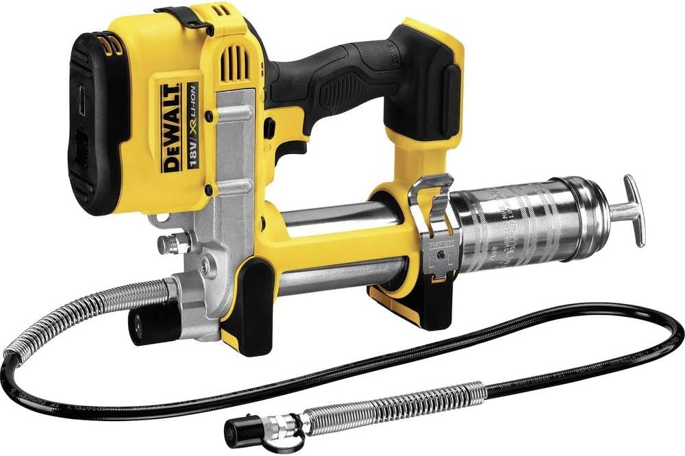 Dewalt 18V Akku-Fettpresse DCGG571NK (690 bar Auspressdruck, Auspressgeschwindigkeit 147g/min, mit 1