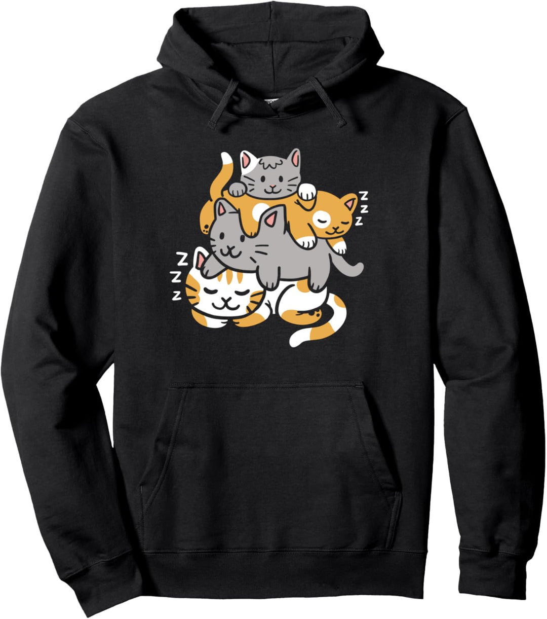 Katzen Kätzchen Anime Kawaii Neko Pullover Hoodie